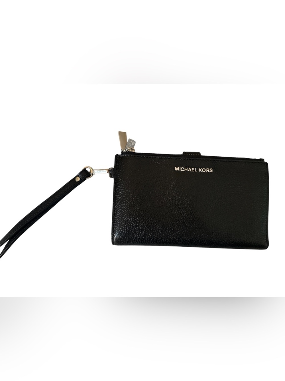 🖤 Michael Kors Black Pebbled Leather Wristlet Wallet